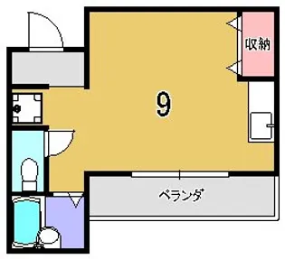 シエロアスール【2階】の間取り