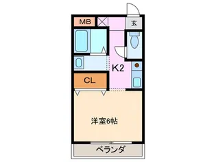 サザンコート和泉【3階】の間取り