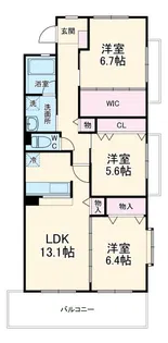グレース緑風館【2階】の間取り