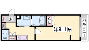 エヌエムスワサントシス【3階】の間取り