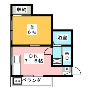 メゾン・ド・徳丸【1階】の間取り