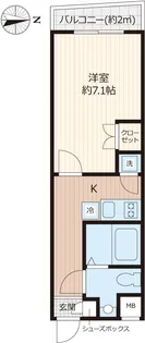 Beverly Homes 下赤塚【6階】の間取り