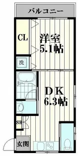 石渡マンション【2階】の間取り