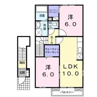 アルカンシエルI【2階】の間取り