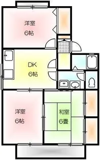 ファミール三木 B【1階】の間取り