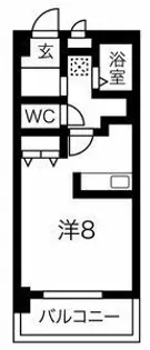 サンパレス植田【3階】の間取り