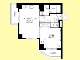 クレイシア北千束【2階】の間取り