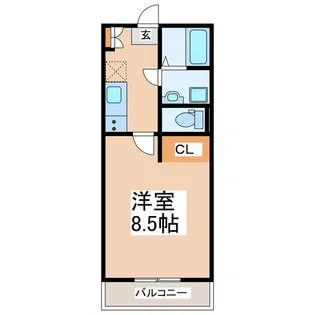 エスプレンドール菊陽【1階】の間取り