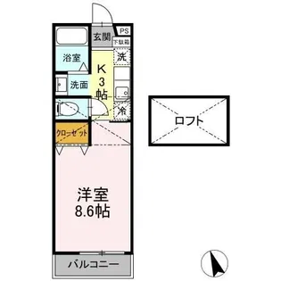 ウイング【2階】の間取り