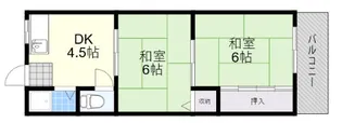 マンション八笑園【3階】の間取り