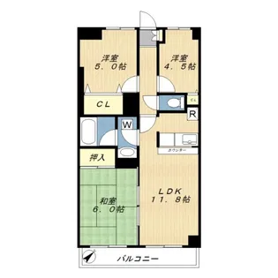 リベール相模が丘【1階】の間取り