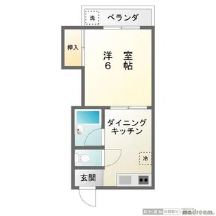 リート池田【5階】の間取り