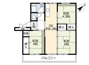 UR高洲第一【4階】の間取り