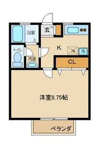 コットンハウスC棟【1階】の間取り