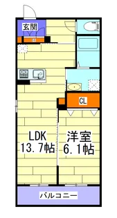 シャーメゾン島之内【3階】の間取り