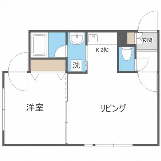 コスモ麻生【4階】の間取り