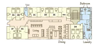 1Rの間取り画像