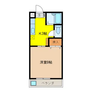 岐阜県大垣市三津屋町5【マンション】の間取り