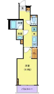 ジェノヴィア御徒町スカイガーデン【6階】の間取り
