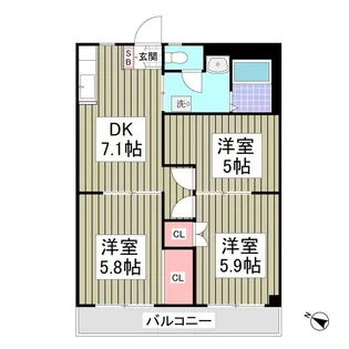 ニュープリンスマンション【1階】の間取り