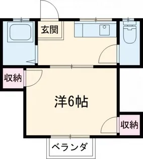 コーポ富士苑【2階】の間取り