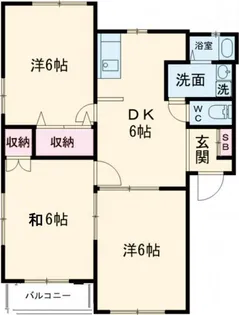 グランジュールJ2【2階】の間取り
