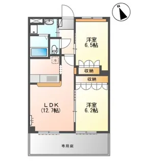 サンライズ ノアII【1階】の間取り
