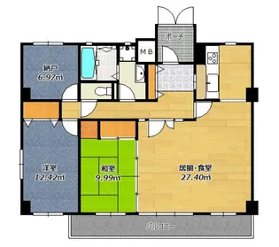 フィールトレイン【4階】の間取り