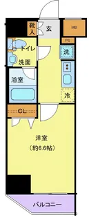 ジェノヴィア横浜関内スカイガーデン【10階】の間取り