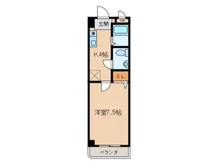 レスト楠【3階】の間取り