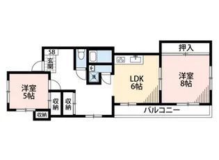 南町ビルマンション【5階】の間取り
