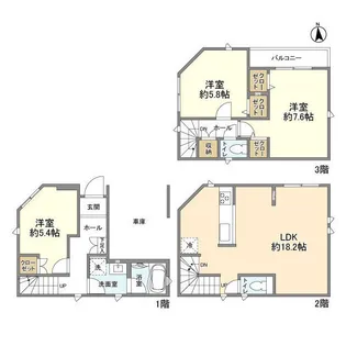 埼玉県さいたま市桜区田島4【一戸建】の間取り
