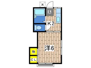 マリンハイツII【1階】の間取り
