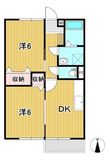 ハーモニーヒルズll【1階】の間取り