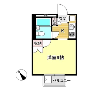 ルミエール平城山【1階】の間取り