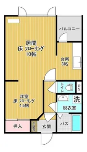 ハイツあしたば【2階】の間取り