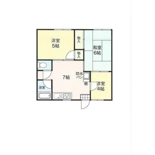 けやき荘小谷場【1階】の間取り