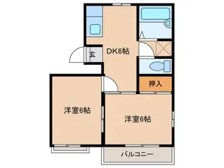 ベルハイツII【2階】の間取り