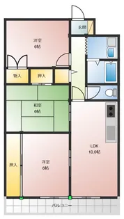 フェニックス壱番館【1階】の間取り