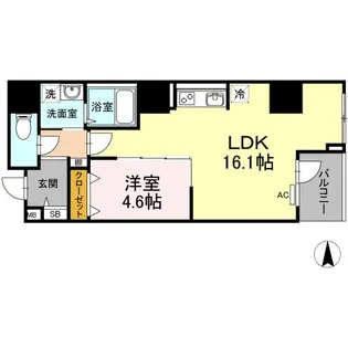 La neige 中山下【5階】の間取り