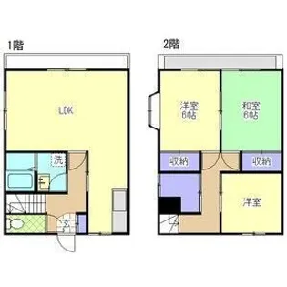 穂谷野コーポ(ホヤノコーポ)の間取り