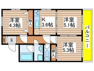 LA・MER21【2階】の間取り