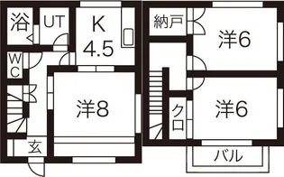 オリザI【1階】の間取り