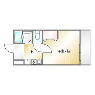 スクエアメゾン鈴蘭台【2階】の間取り