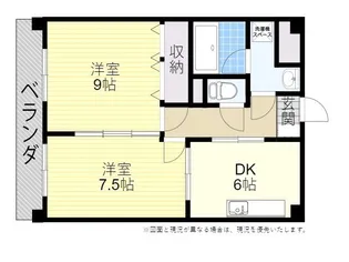 2DKの間取り画像