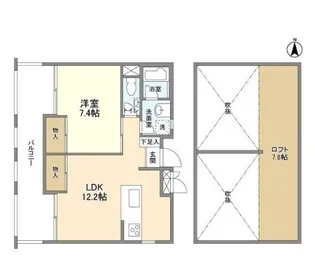 アメニティ高島台I【4階】の間取り