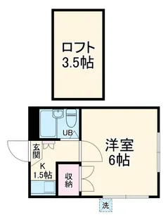 1Kの間取り画像