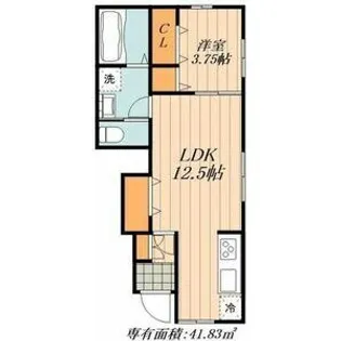 リーブルファイン加木屋町【1階】の間取り