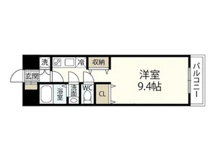 グラビスコート西原駅前【6階】の間取り