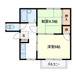 第二ペガサスB【2階】の間取り